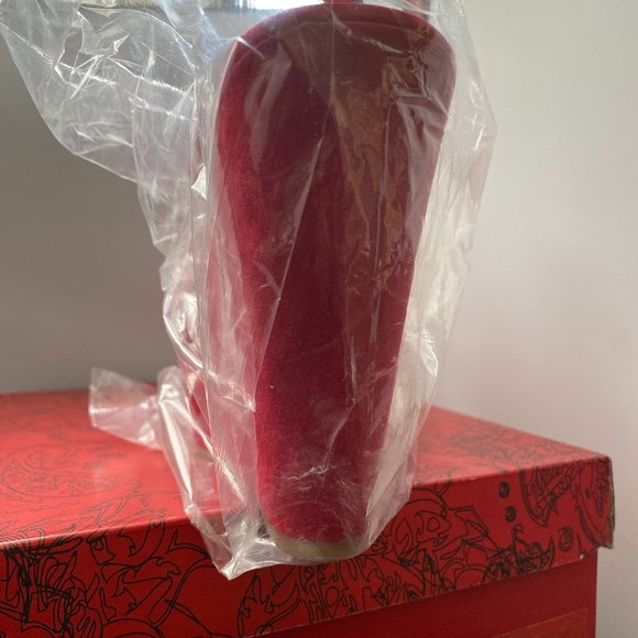 American Rag Rochelle Peep Toe Platform Wedge Red - Picture 5 of 10